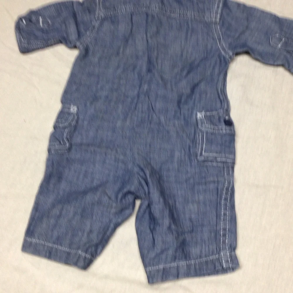 Gymboree Chambray Blue Romper